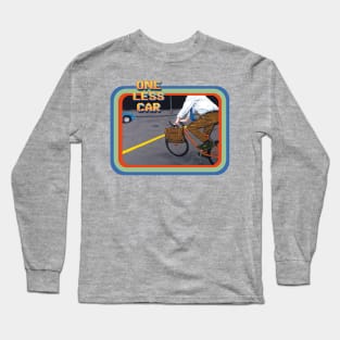 Contemporary Daily Life: One Less Car Long Sleeve T-Shirt